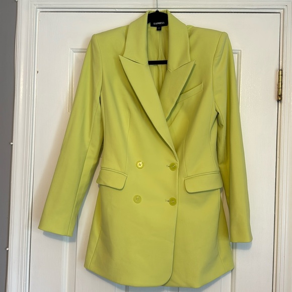 Lime Green Express Blazer - Picture 1 of 5